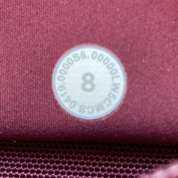 Lululemon Women’s Speed Wunder Mid-Rise Tight 28” Speckle Shine Garnet Leggings - Picture 6 of 6